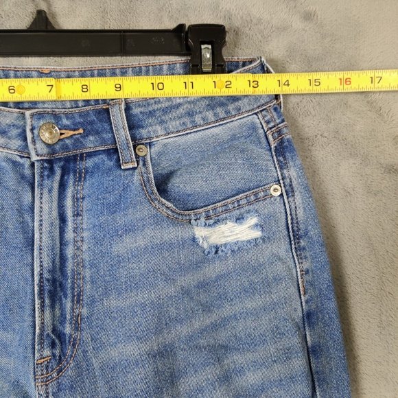 American Eagle Outfitters High Rise Blue Jeans - Picture 6 of 9